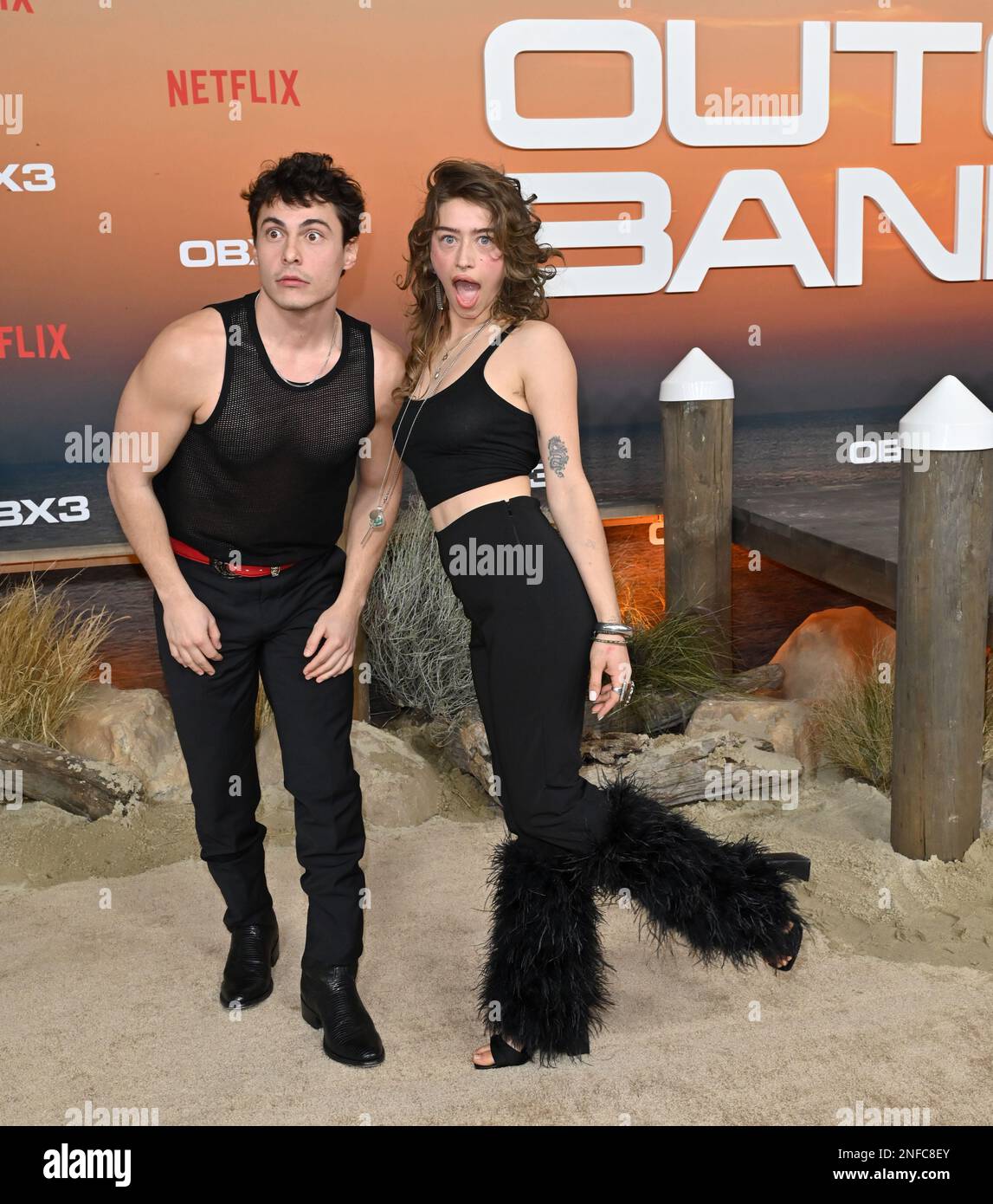 Los Angeles, USA. 16th Feb, 2023. Nicholas Cirillo & Odessa Azion at