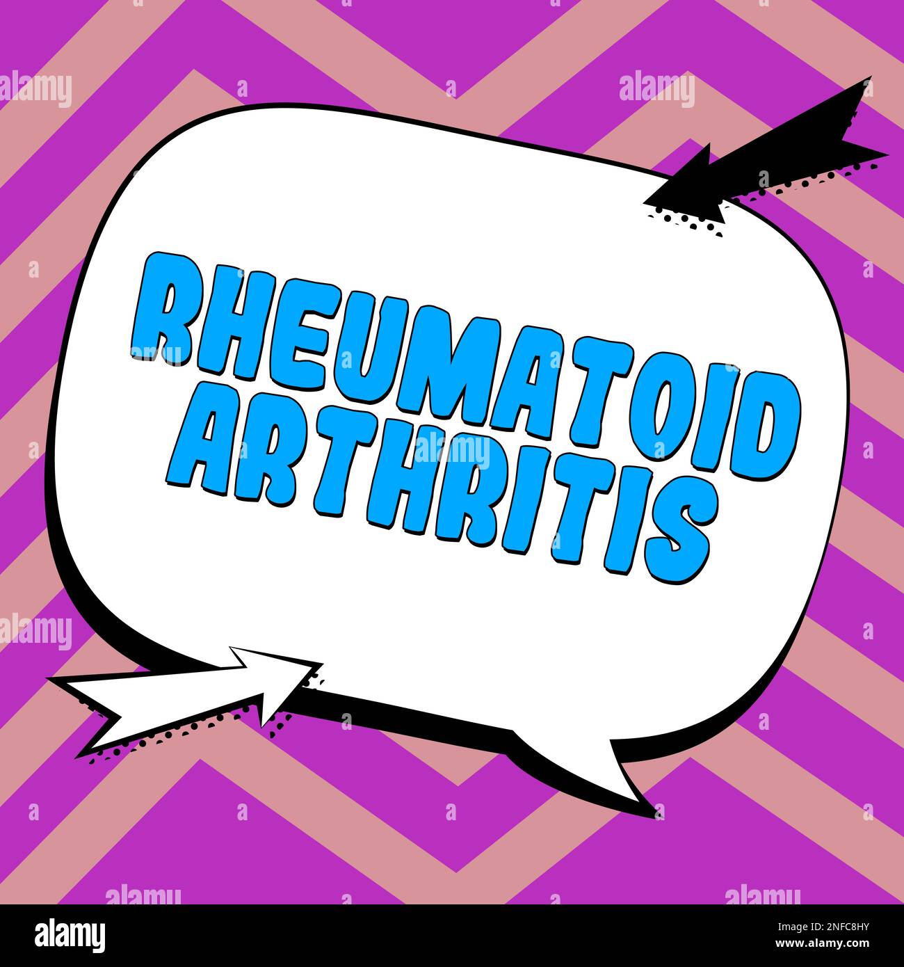Conceptual display Rheumatoid Arthritis, Business idea autoimmune