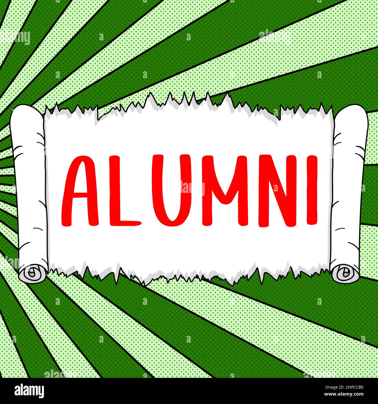 Inspiration showing sign Alumni, Word Written on former pupil or