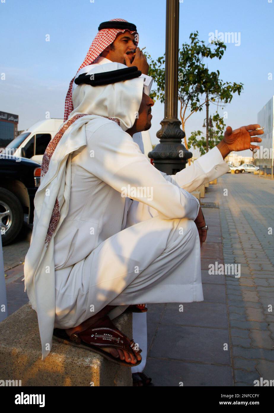 where to buy cigarettes in riyadh Saudi men smoke on the street in Riyadh, Saudi Arabia, Tuesday, Nov. 11,  2008.The Saudi health minister says his government has field a $34 billion  lawsuit against importers of cigarettes from international
