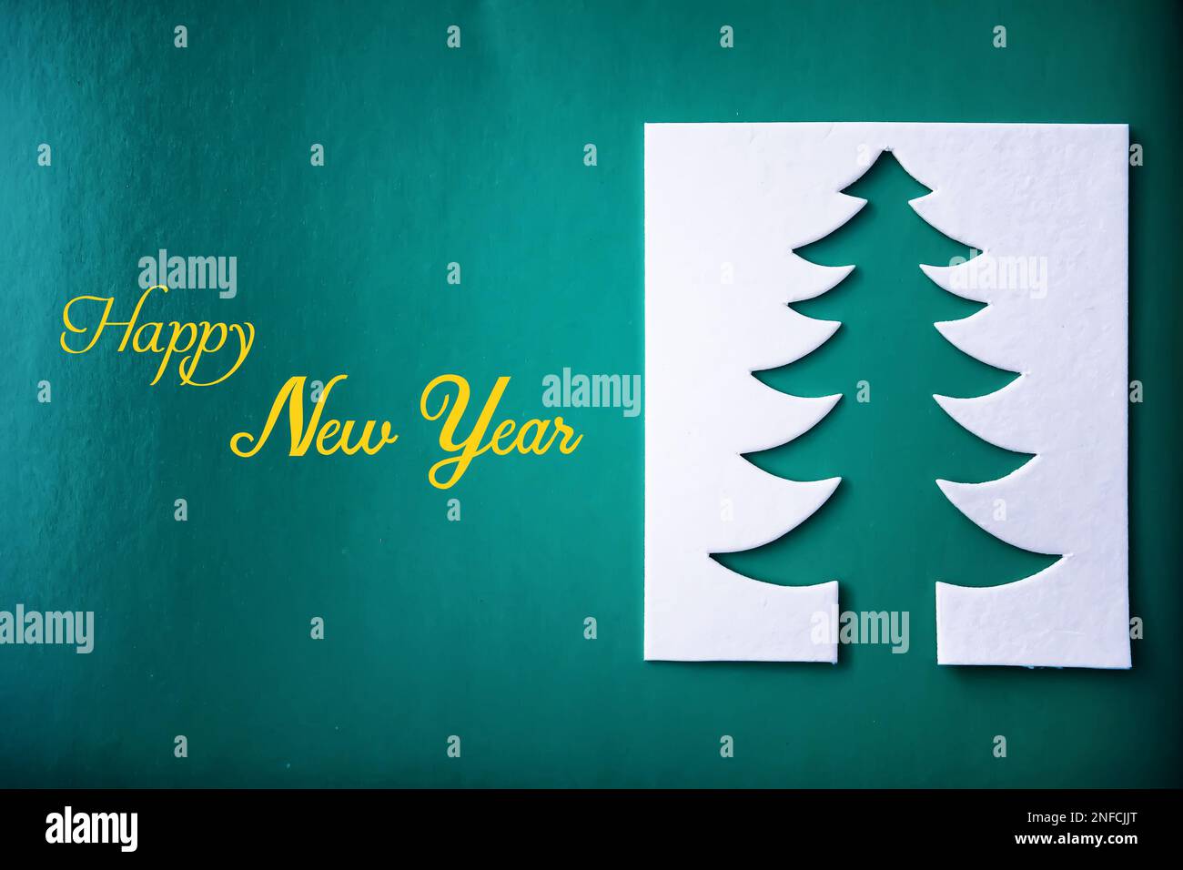 Christmas tree paper cutting design papercraft card. White, red and ...
