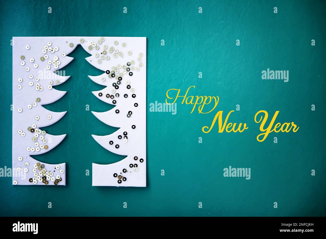 Christmas tree paper cutting design papercraft card. White, red and ...