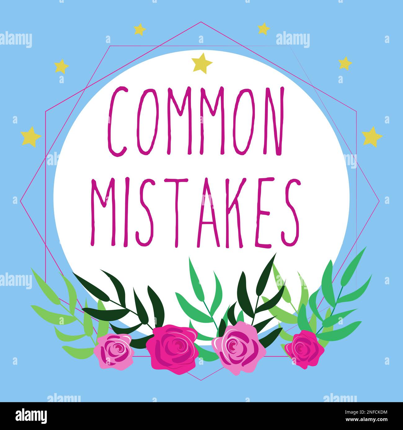 Hand writing sign Common Mistakes, Internet Concept actions that are ...
