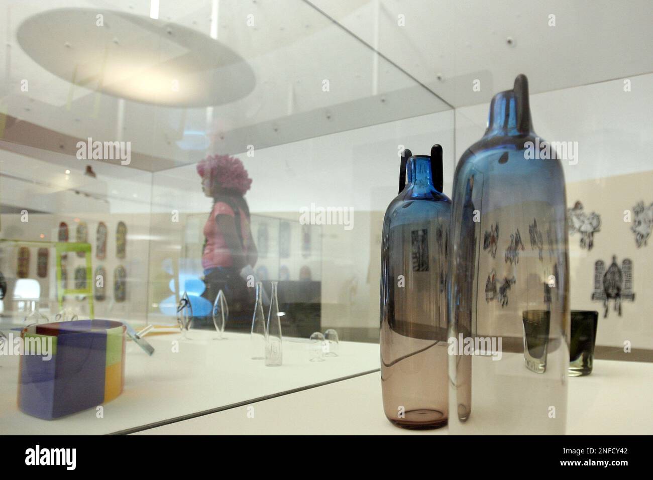 Objects showing Brazilian domestic design are displayed at the National ...