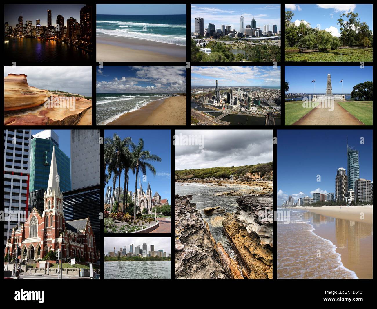 Australia travel photo collage images collection with Sydney