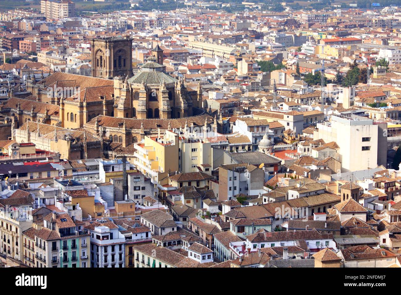 Granada city, Spain Old Town view with the Cathedral Stock Photo Alamy