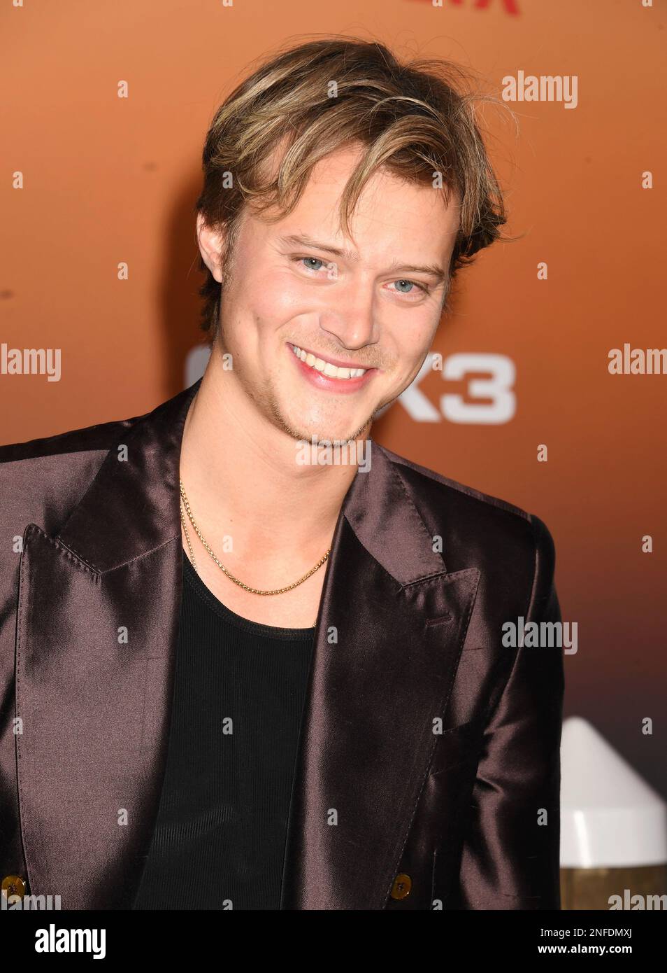 LOS ANGELES, CALIFORNIA FEBRUARY 16 Rudy Pankow attends the Los Angeles premiere of Netflix