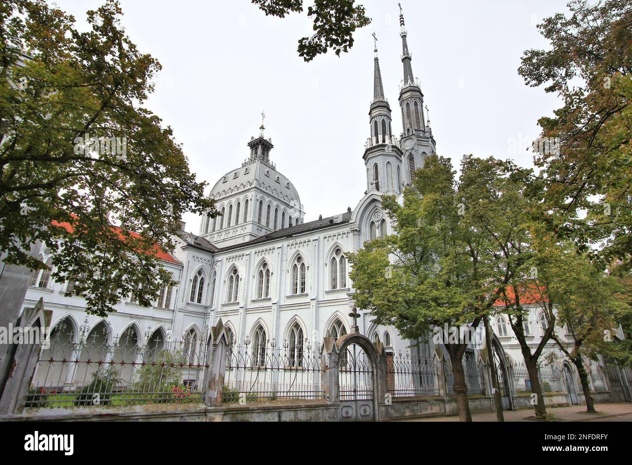 Poland - Plock, city in Masovia (Mazowsze) region. Temple of Mercy and Charity, Mariavite Church cathedral. Stock Photo