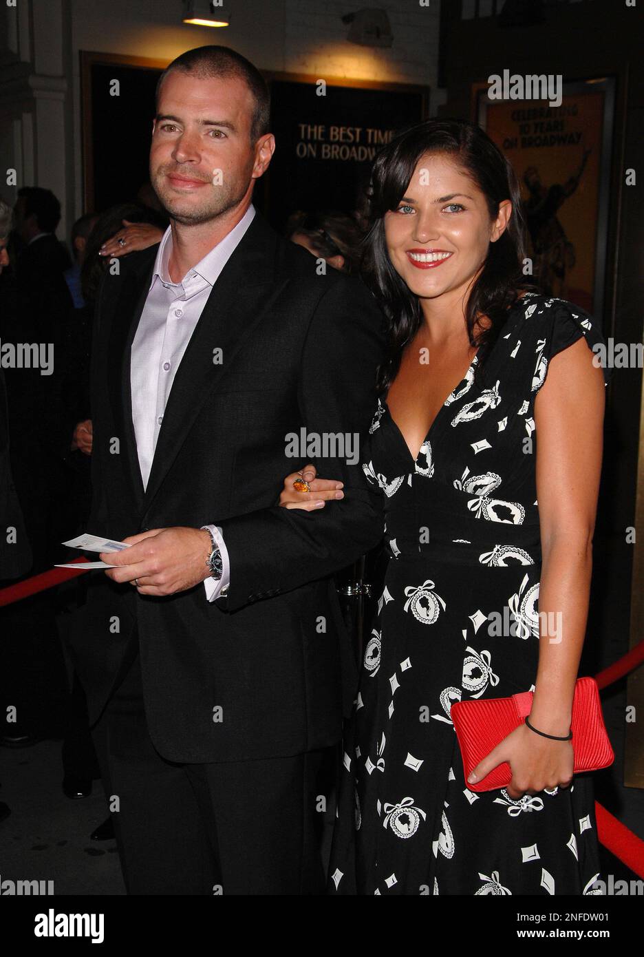 Actor Scott Foley and wife Marika Foley arrives at the opening night