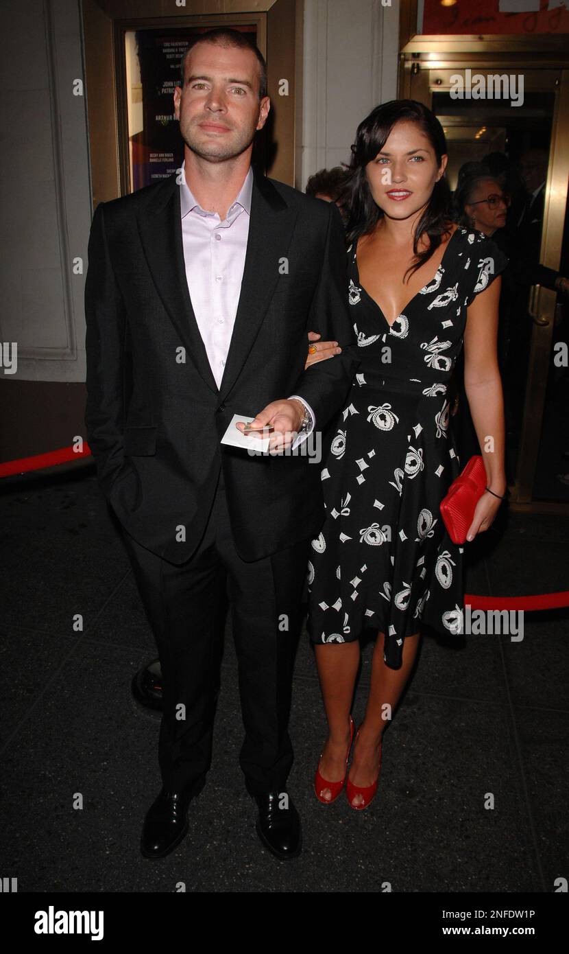 Actor Scott Foley and wife Marika Foley arrives at the opening night