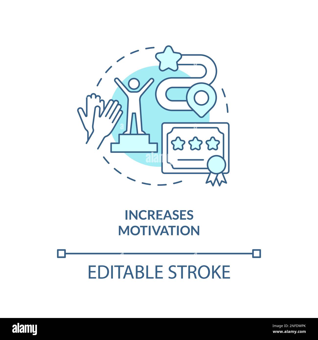 Increase motivation terracotta concept icon Stock Vector Image & Art ...