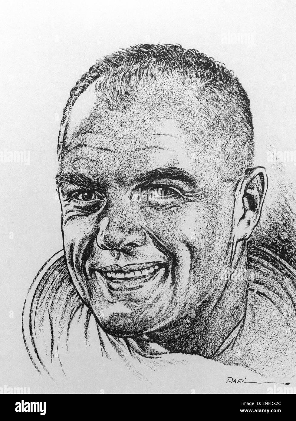 Col. John H. Glenn, is pictured in an AP sketch, April 1961. (AP Photo