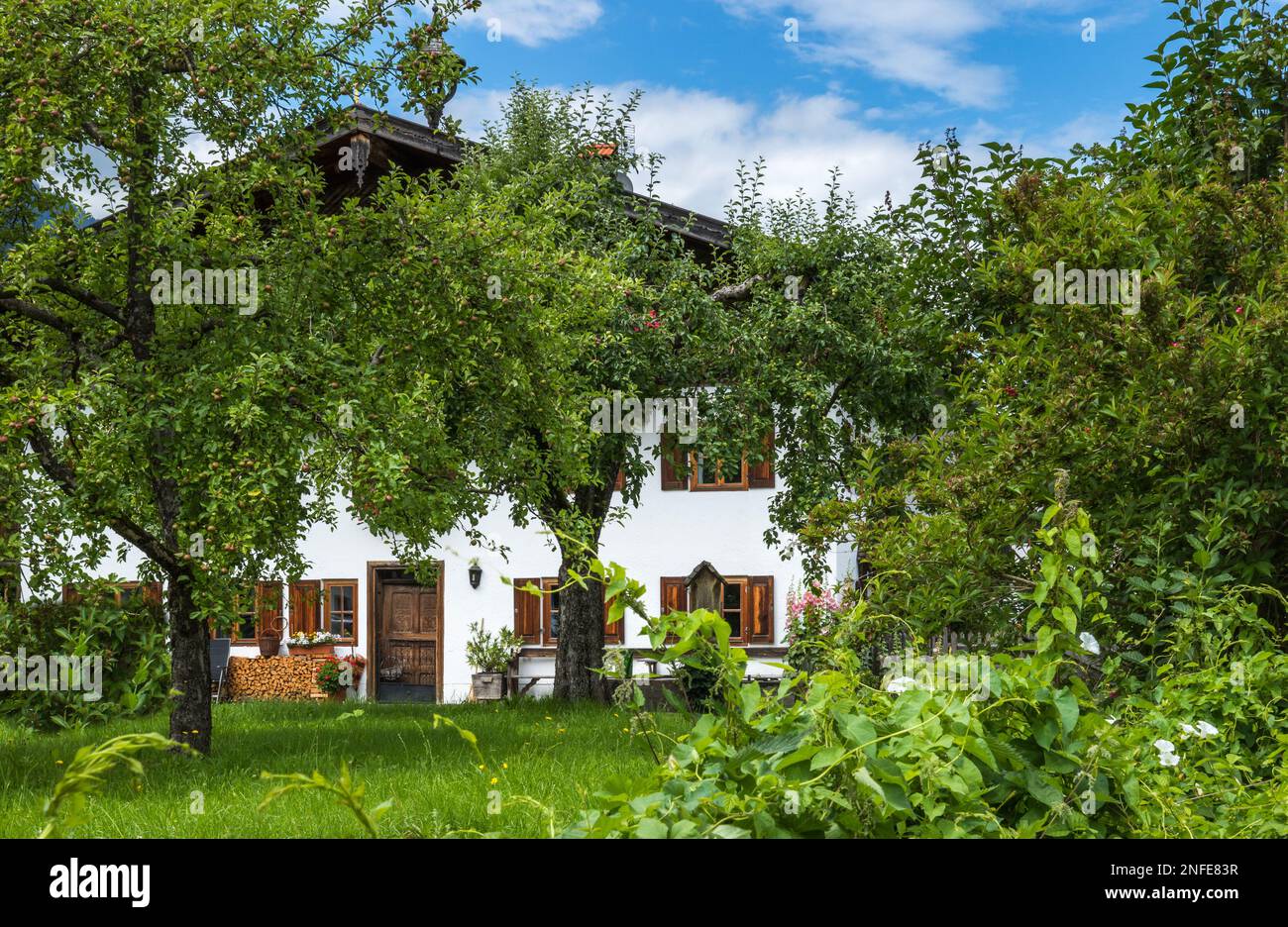 Altes Bauernhaus, Oberaudorf, Bayern, Deutschland, BRD, / old farmhouse, Oberaudorf, Bavaria, Germany, Europe, Stock Photo