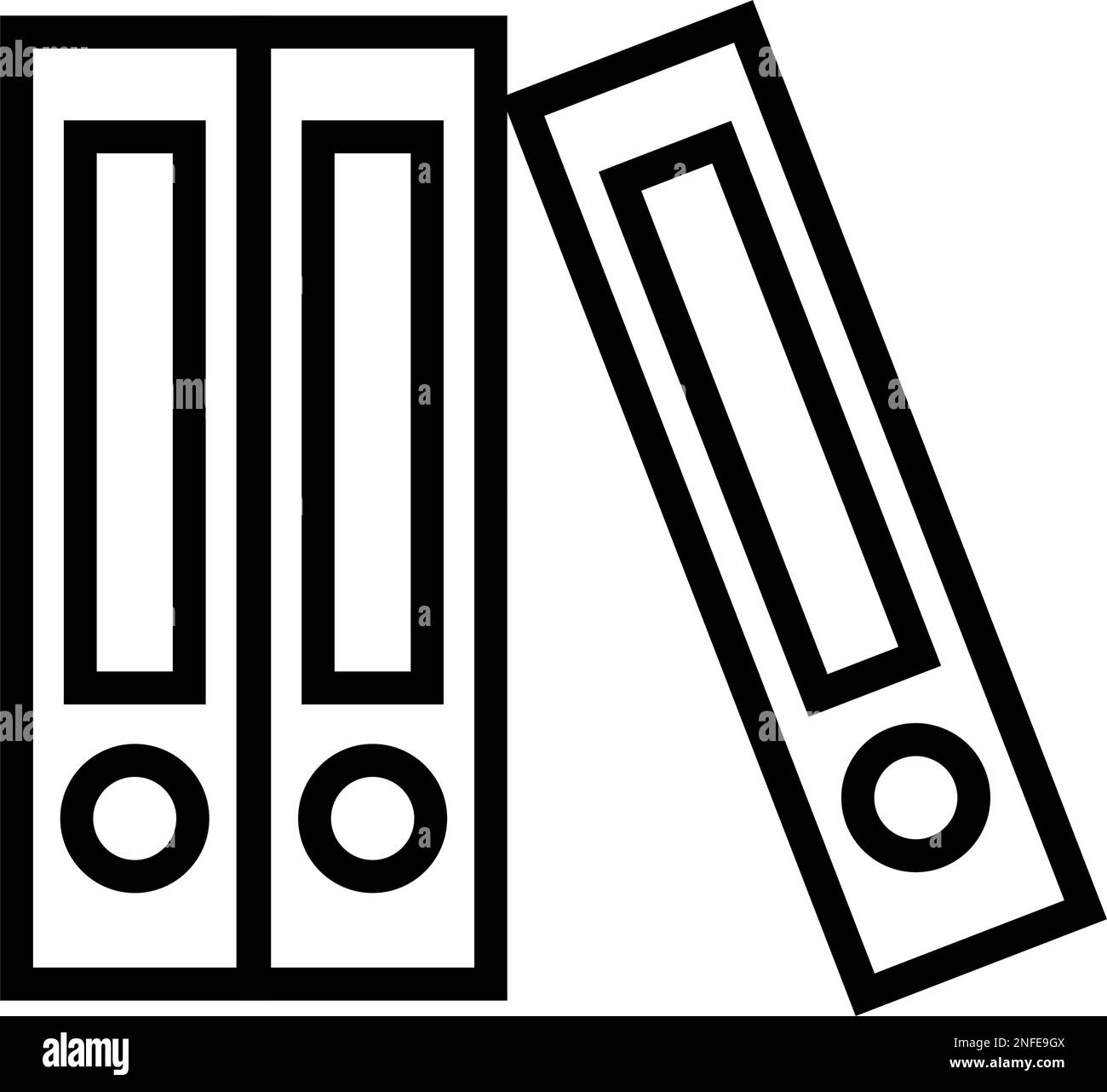 Simple binder icon set. Editable vector Stock Vector Image & Art Alamy