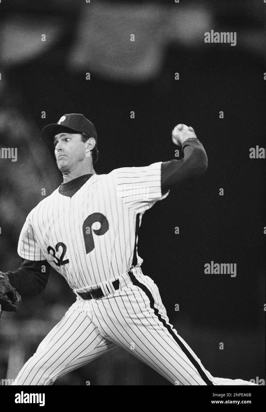 Philadelphia Phillies pitcher Steve Carlton delivers a pitch in