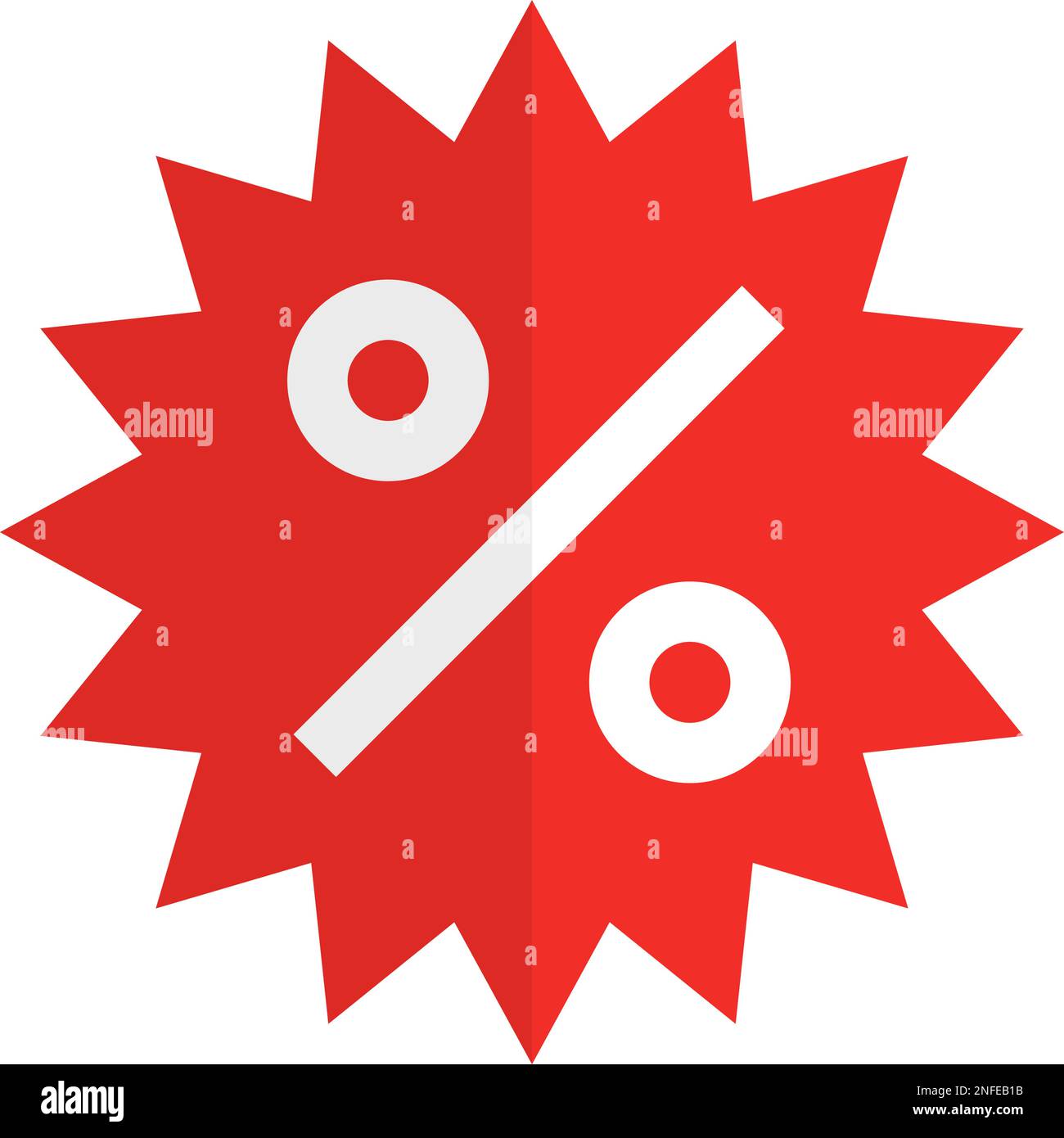 Emphasis percentage icon. Discount icon. Editable vector. Stock Vector