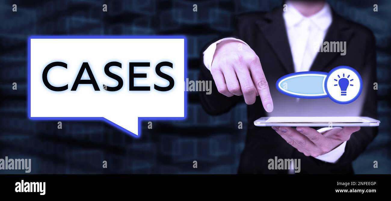 Hand writing sign Cases, Concept meaning Electronic Devices safety