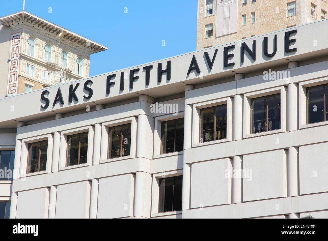 Saks Fifth Avenue in Los Angeles - LOS ANGELES - CALIFORNIA Stock