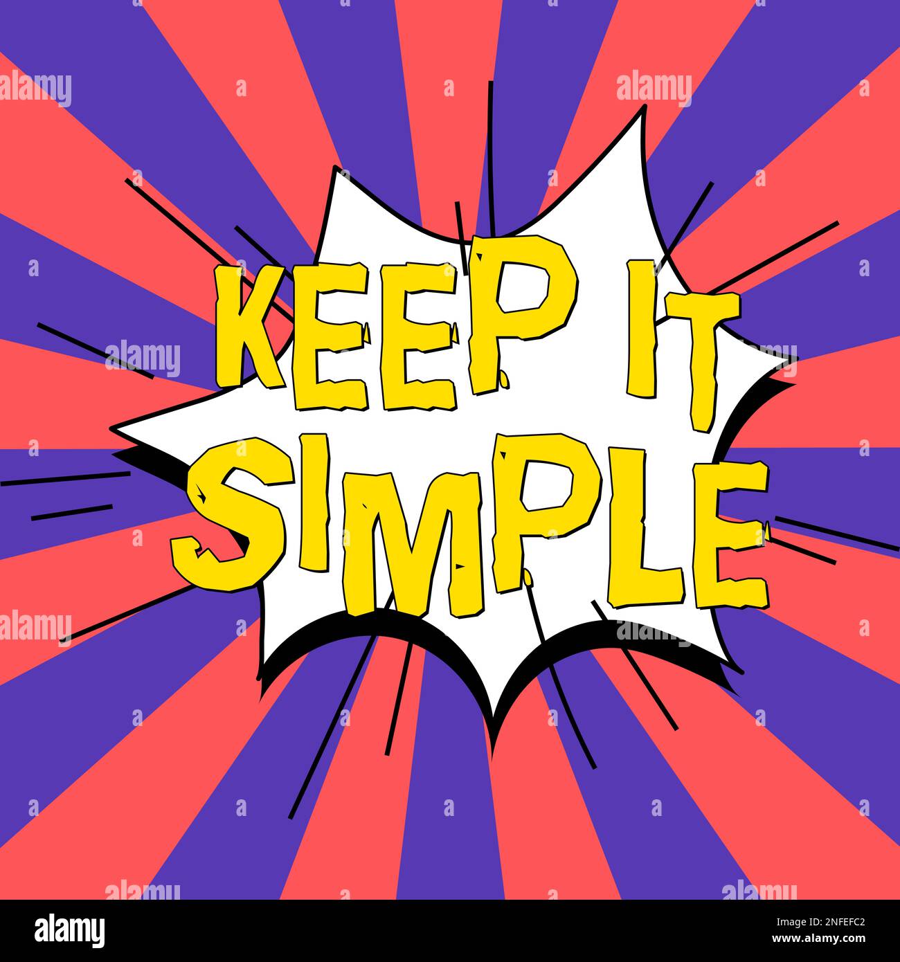Hand writing sign Keep It Simple, Business concept Easy to toss around ...