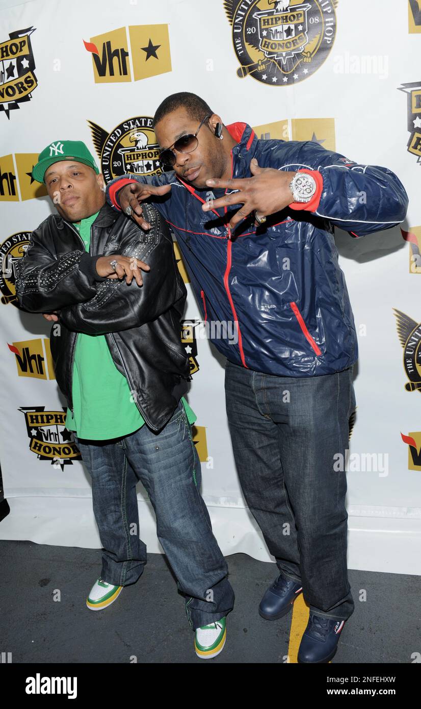 Rap artists Busta Rhymes, left, and Spliff Star arrive at the 2008 VH1
