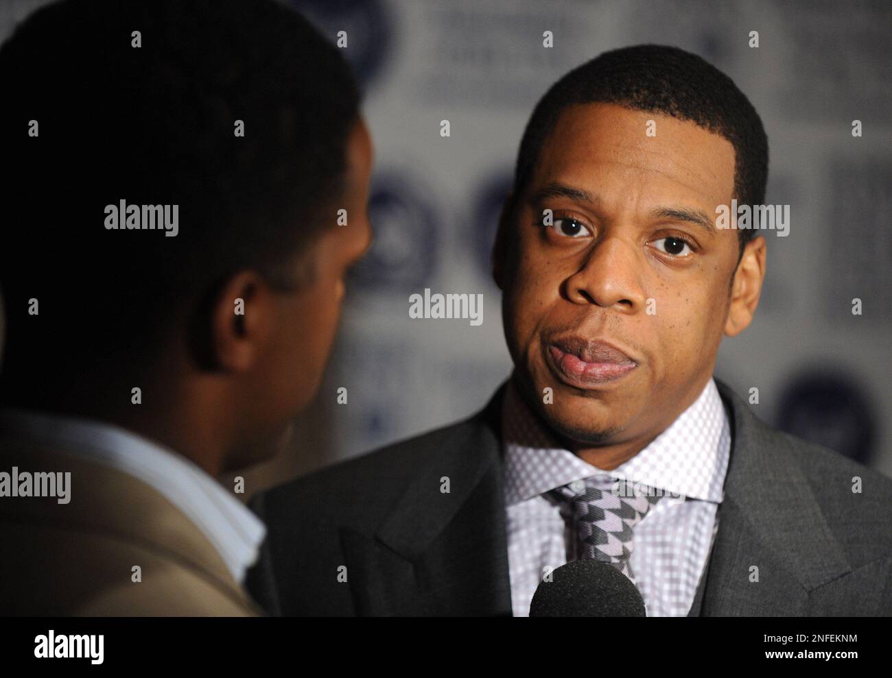 Rapper Shawn "JayZ" Carter arrives at the United Nations Association