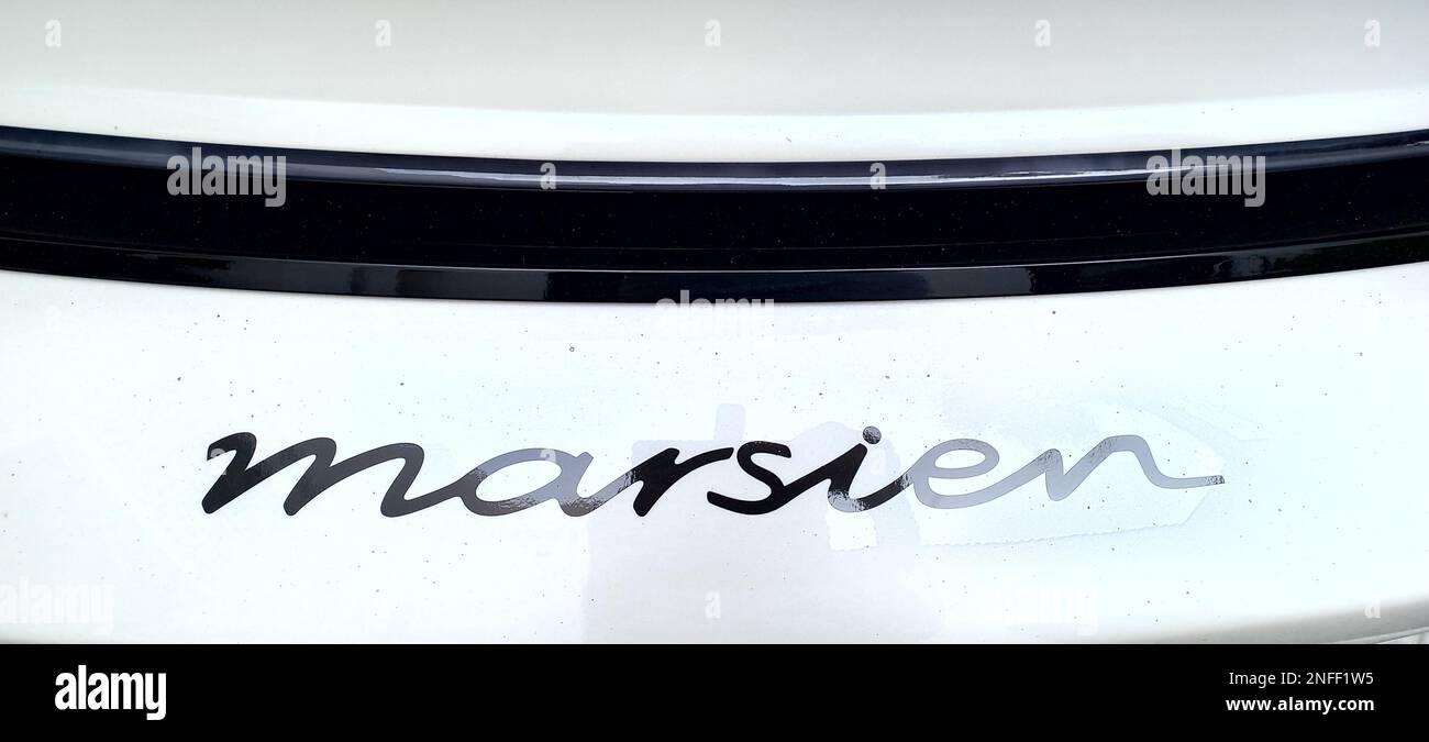 Marsien car logo, car mascot, hood ornament, bonnet ornament, radiator cap, motor mascot, car emblem, Stock Photo