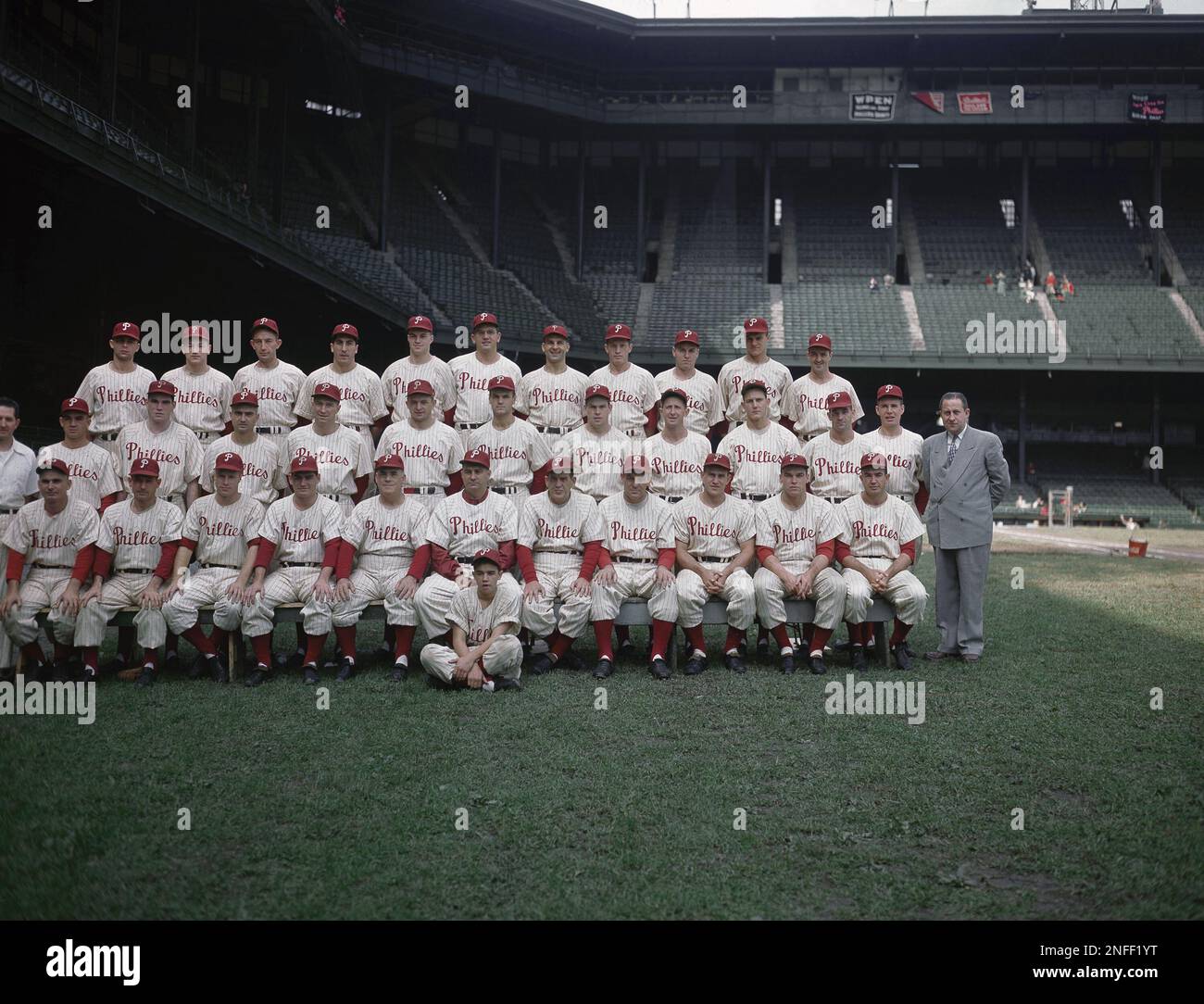 Baseball-Team-Phillies, Philadelphia Portrait in September 1950. (AP Photo  Stock Photo - Alamy