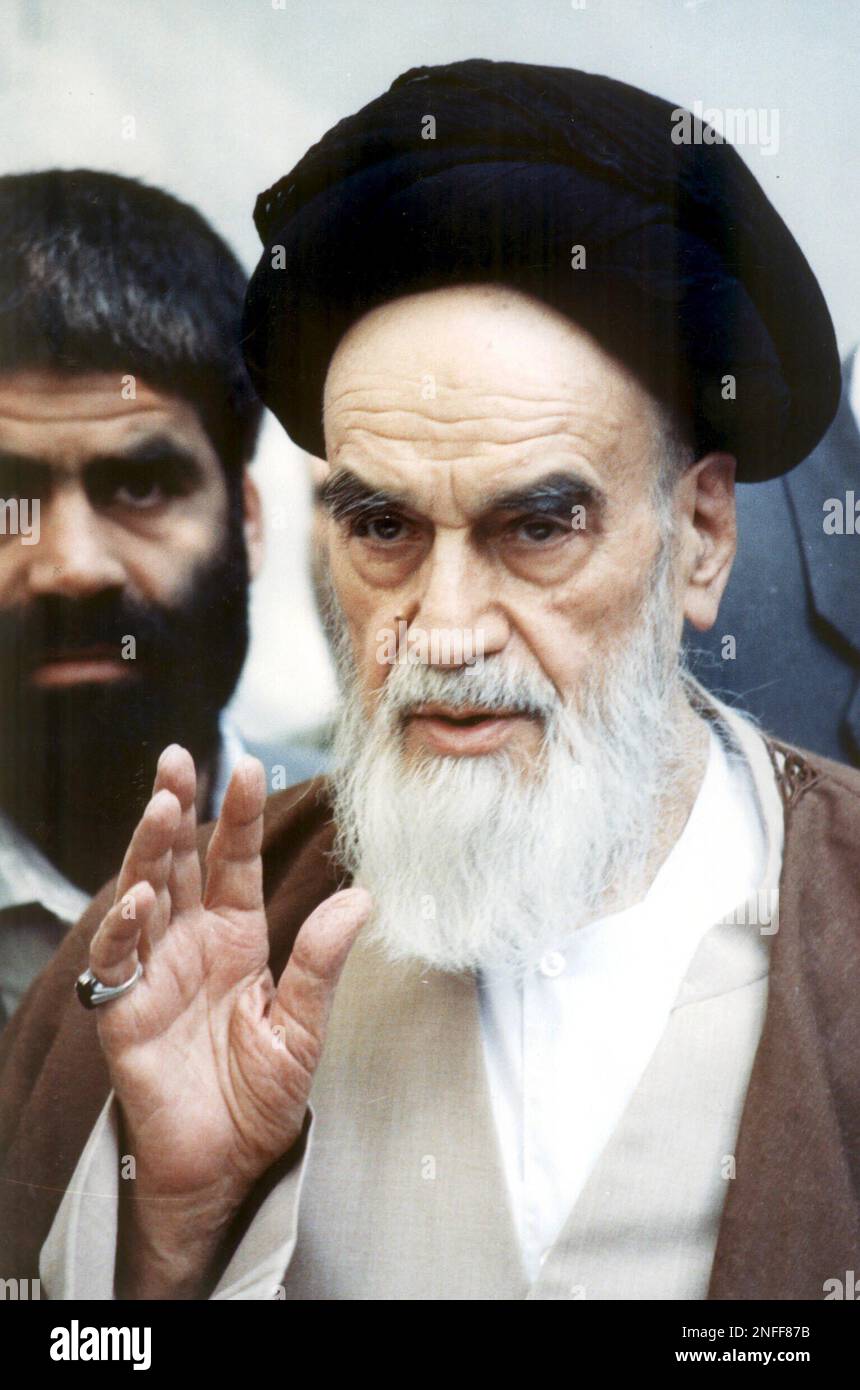 Musa Vi Grand Ayatollah Ruhollah Musavi Khomeini casts his vote in Iran's ...