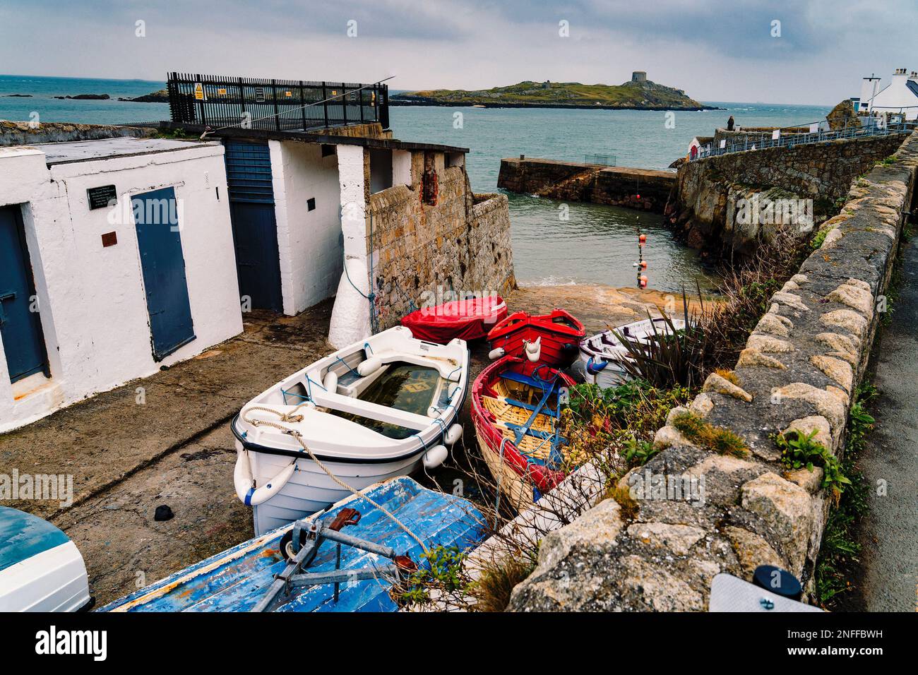 Dalkey Island from Coliemore Harbor Stock Photo