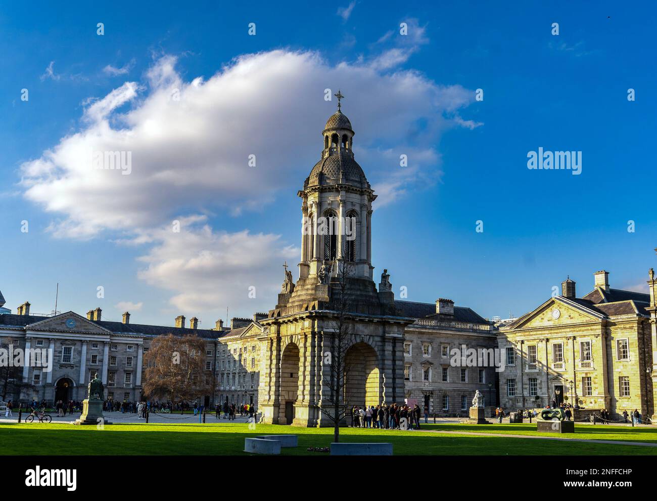 The Quad of Trinity College, Dublin Stock Photo