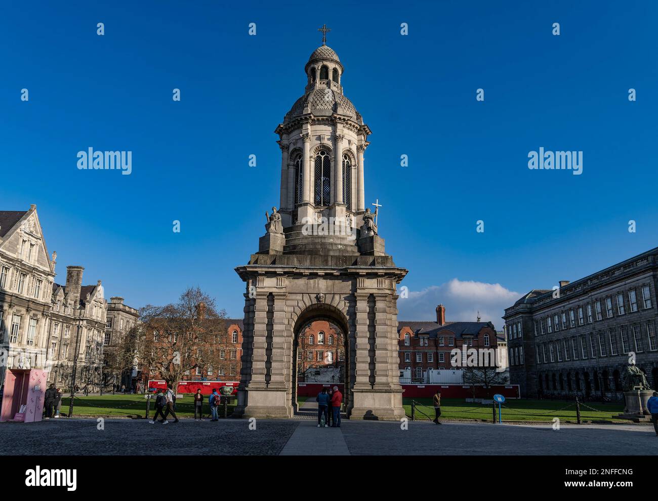 The Quad of Trinity College, Dublin Stock Photo