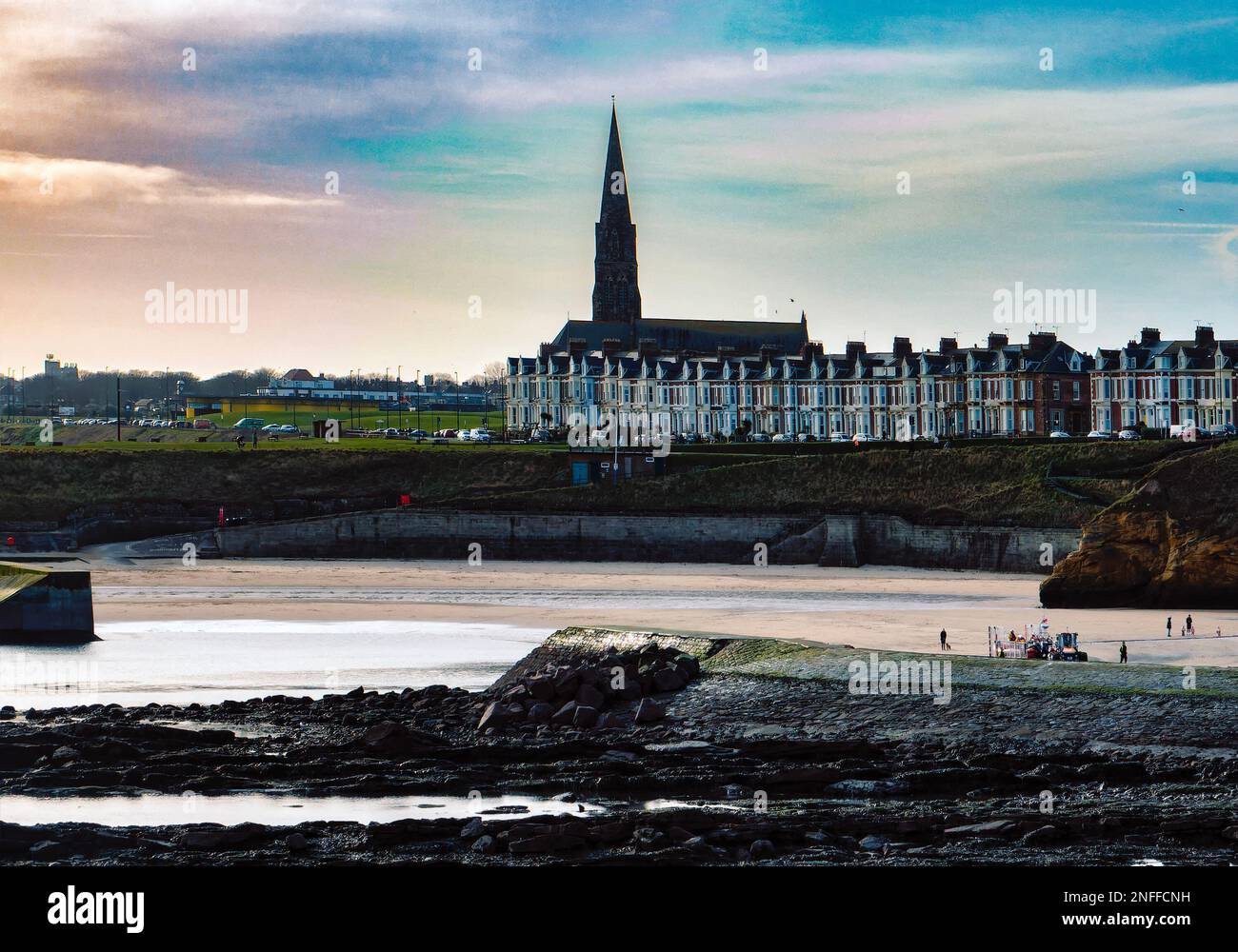 St. Church Cullercoats Stock Photo Alamy