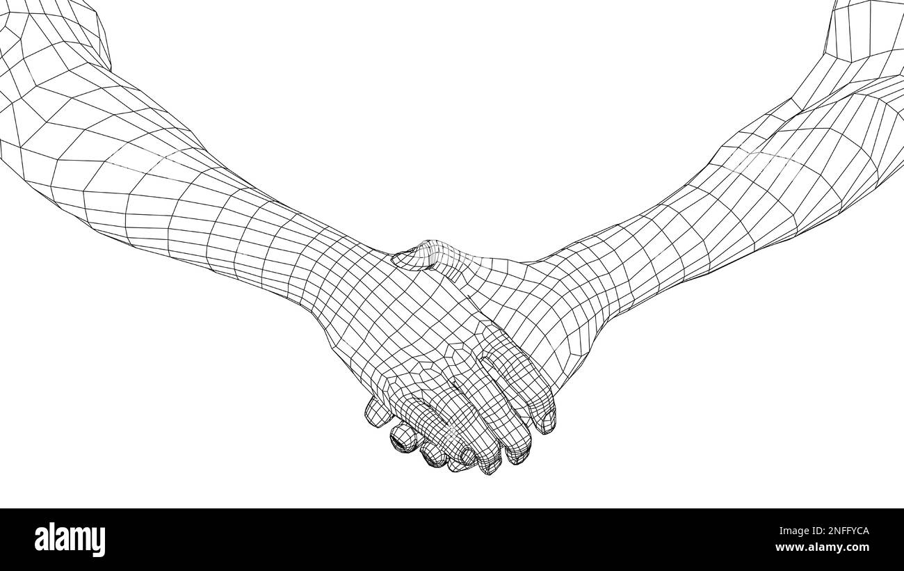 Two men shaking hands Stock Photo Alamy