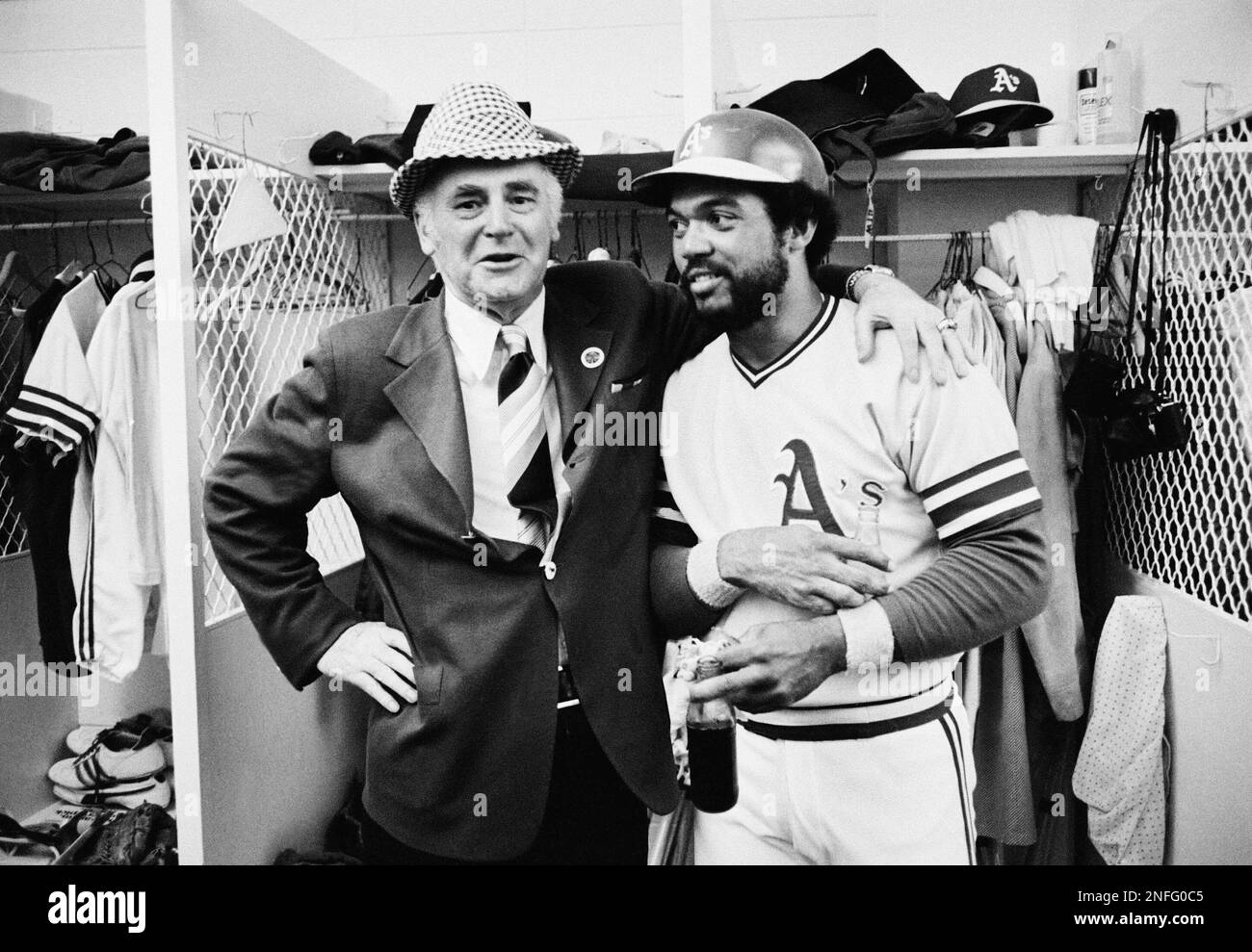 1970s Baseball - 1974: Oakland A's Owner Charlie Finley poses with