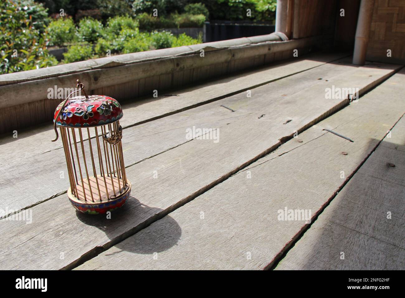 chinese cricket cage in a garden (france Stock Photo Alamy