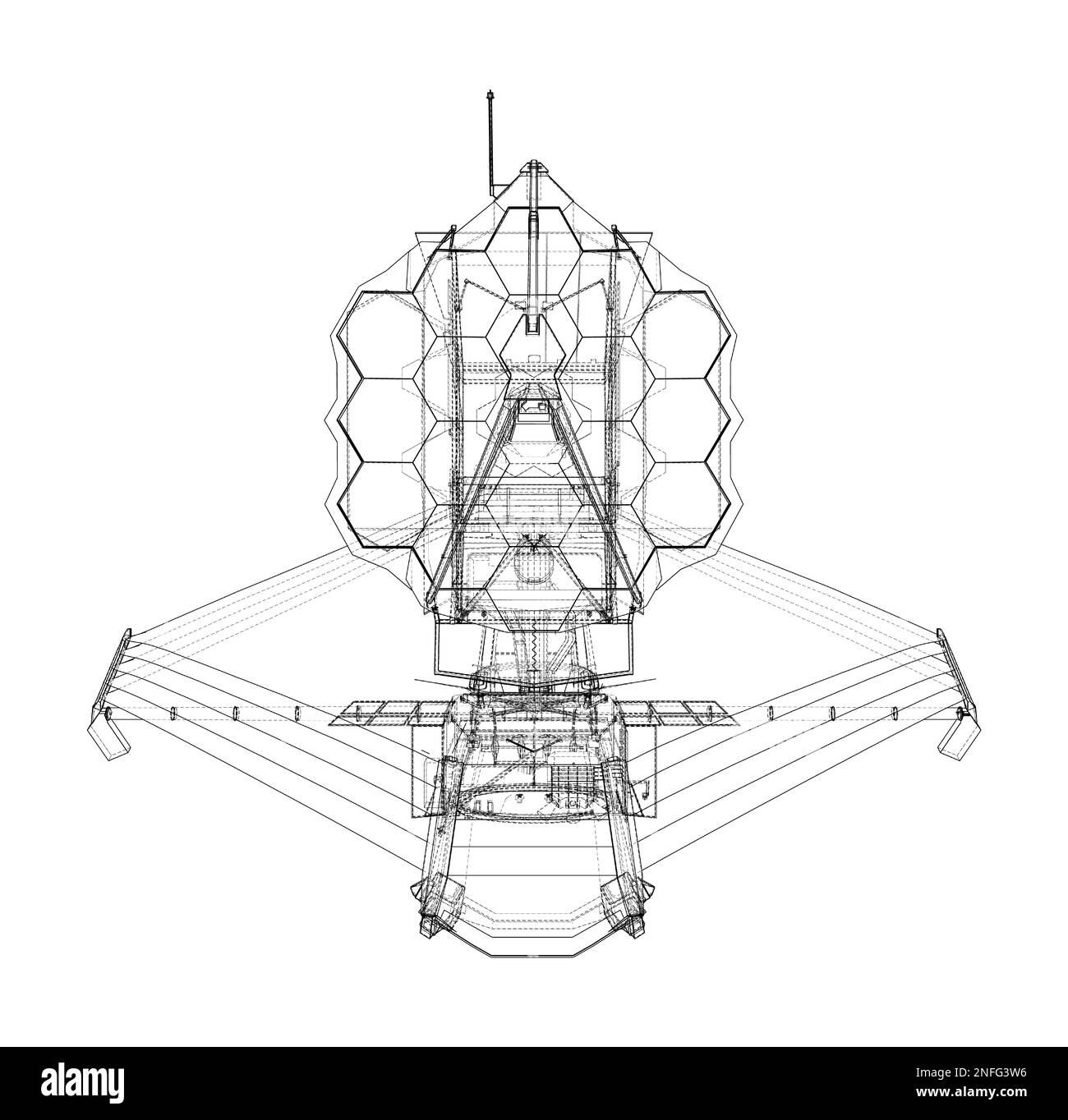 James Webb Space Telescope Stock Photo