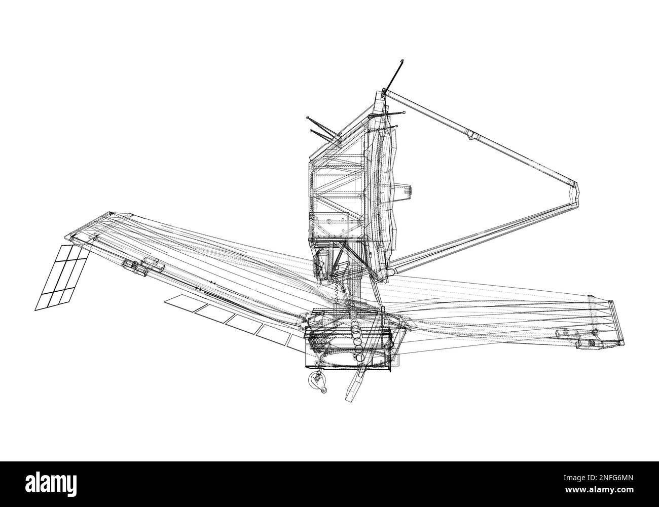 James Webb Space Telescope Stock Photo