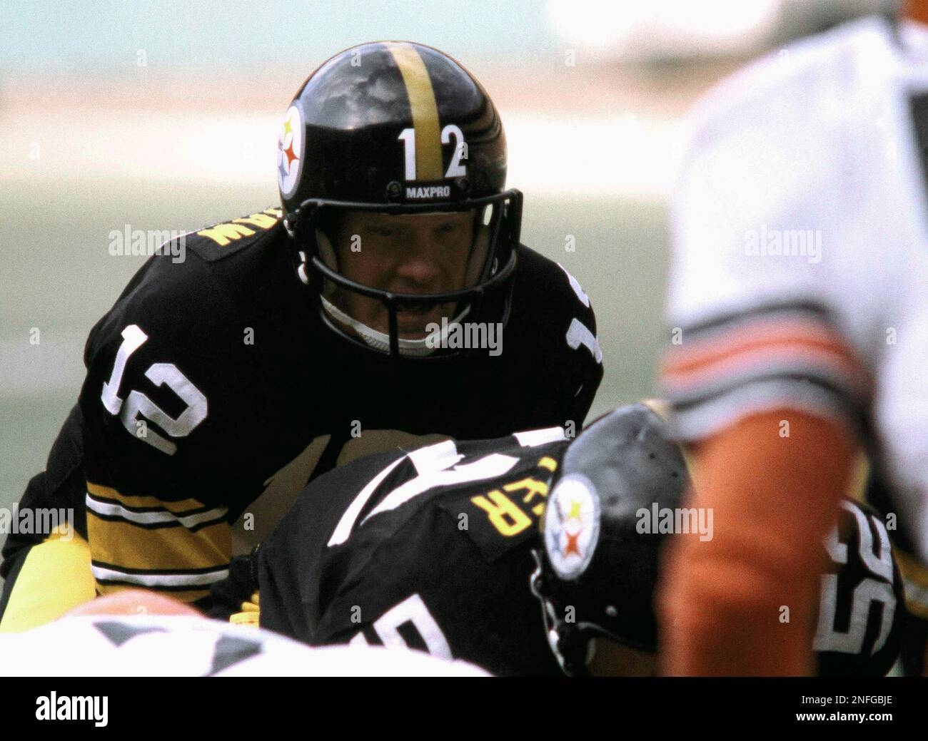 Quarterback Terry Bradshaw Left Of The Pittsburgh Steelers Shown In Quarterback Terry Bradshaw Left Of The Pittsburgh Steelers Shown In