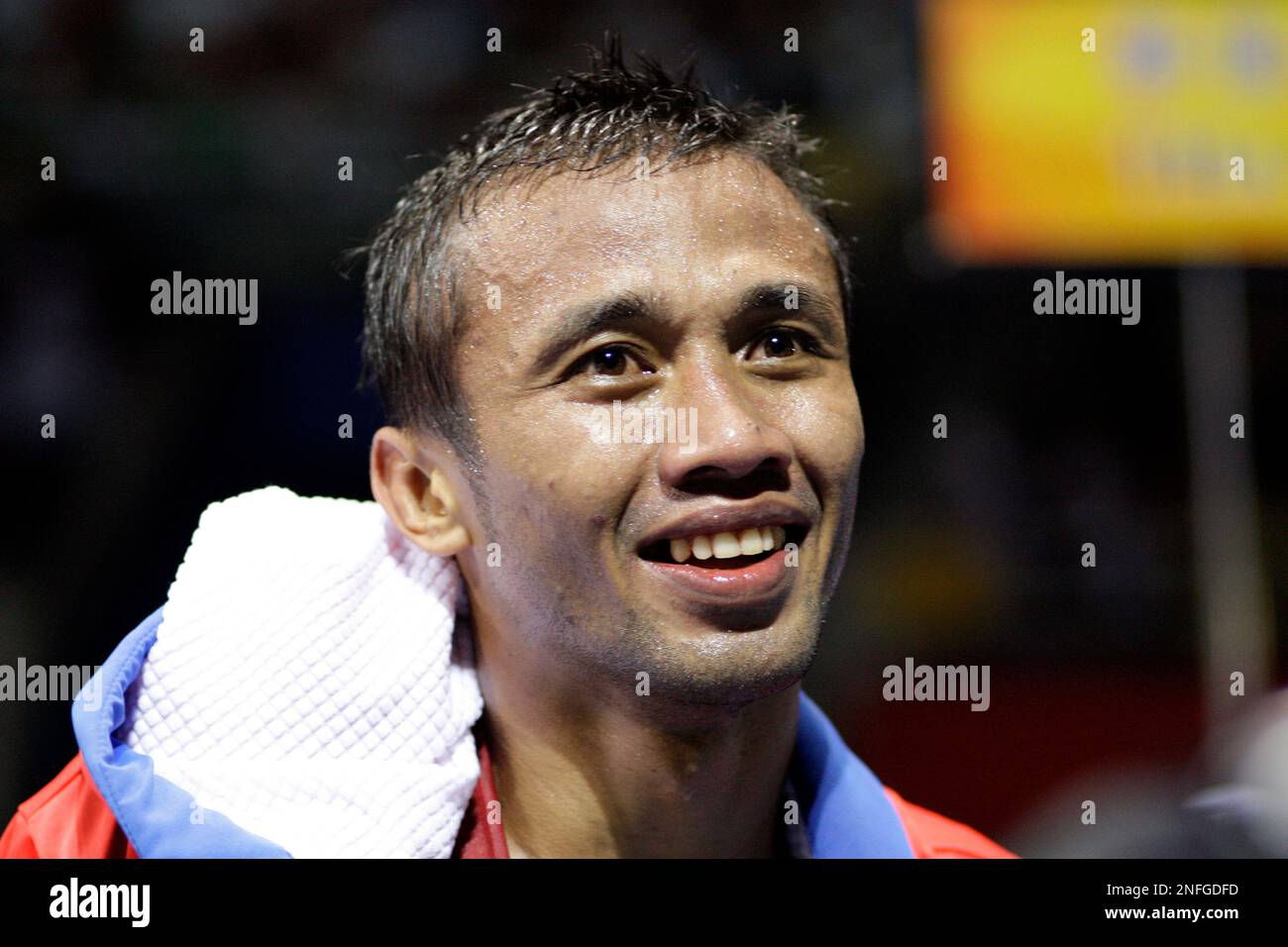 Manus Boonjumnong of Thailand, after his fight with Roniel Iglesias