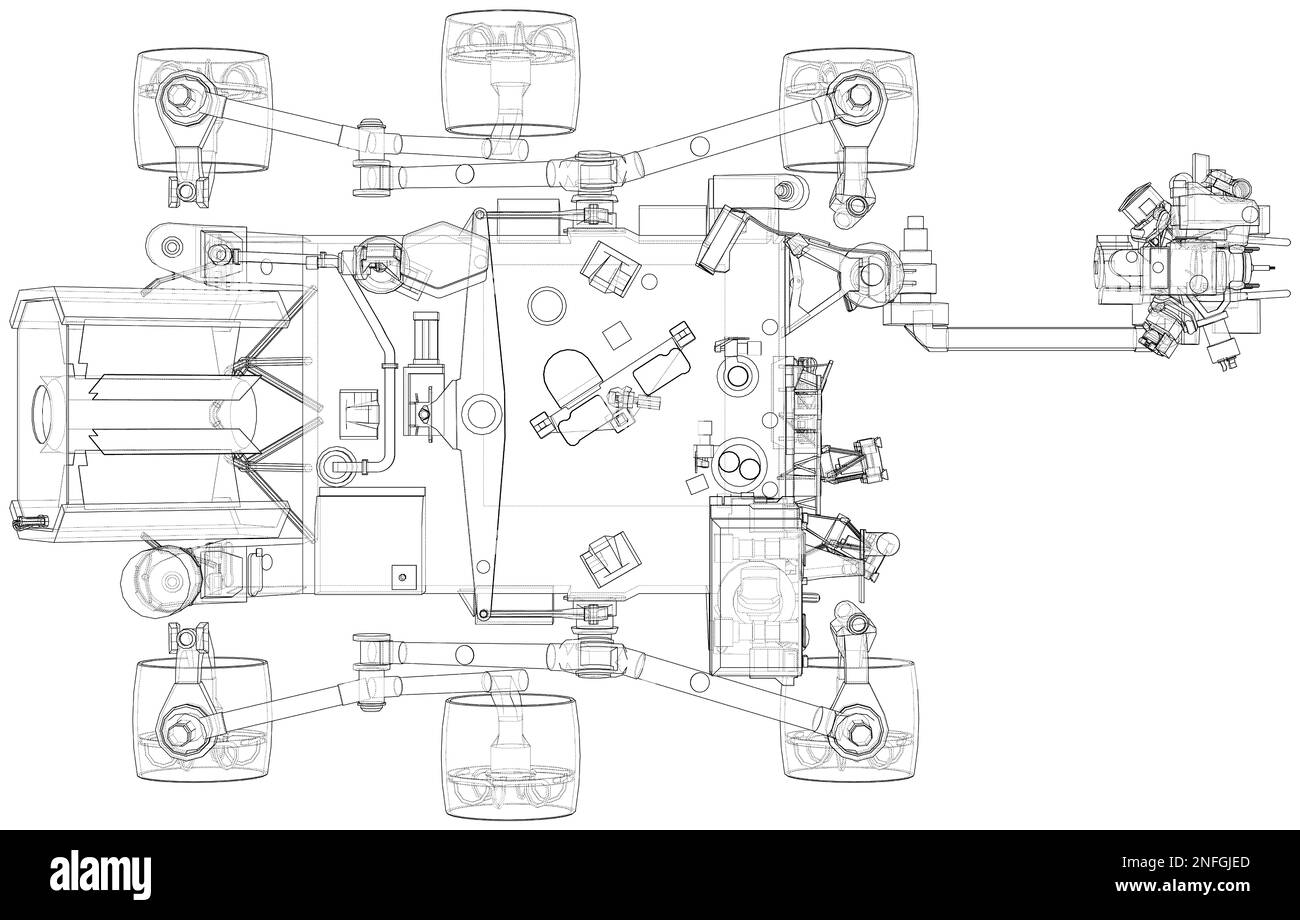 Mars Rover. 3d illustration Stock Photo - Alamy
