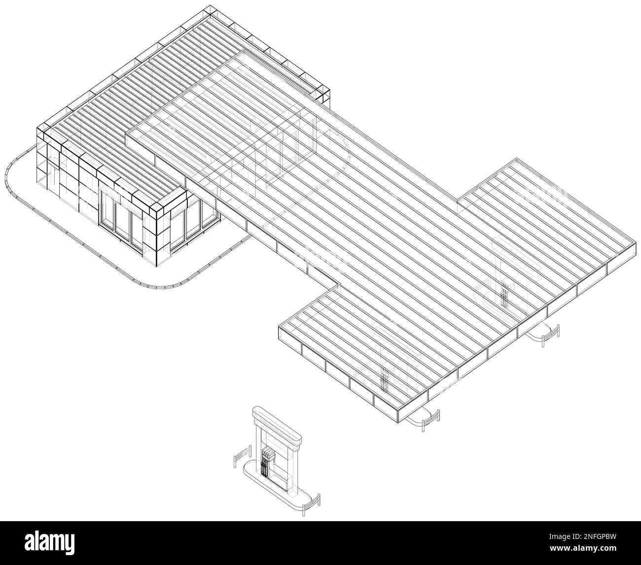 Gas Station. Orthography Stock Photo Alamy