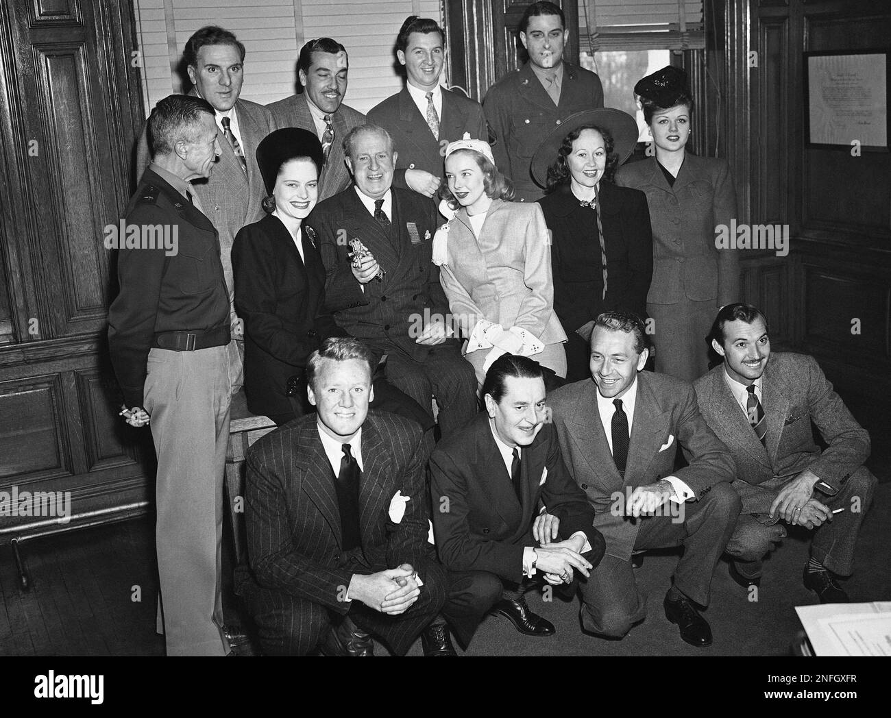 Hollywood stars receive the keys to city, at district building for