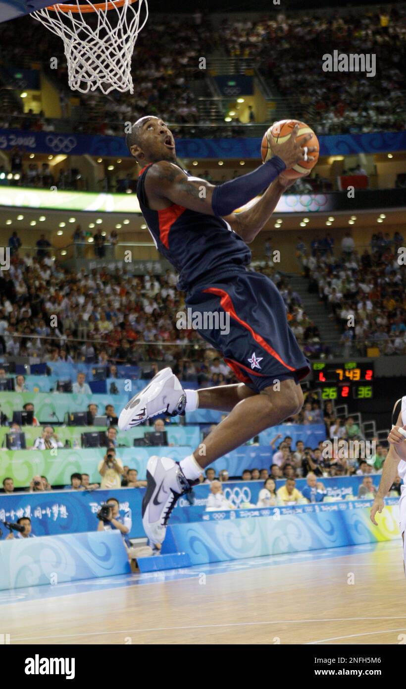 Hoop Originals on Instagram: “2008 Olympics USA v. Spain - Kobe hits a  clutch and one three to put USA up by 9. ⁣⁣ ⁣⁣⁣⁣⁣ …