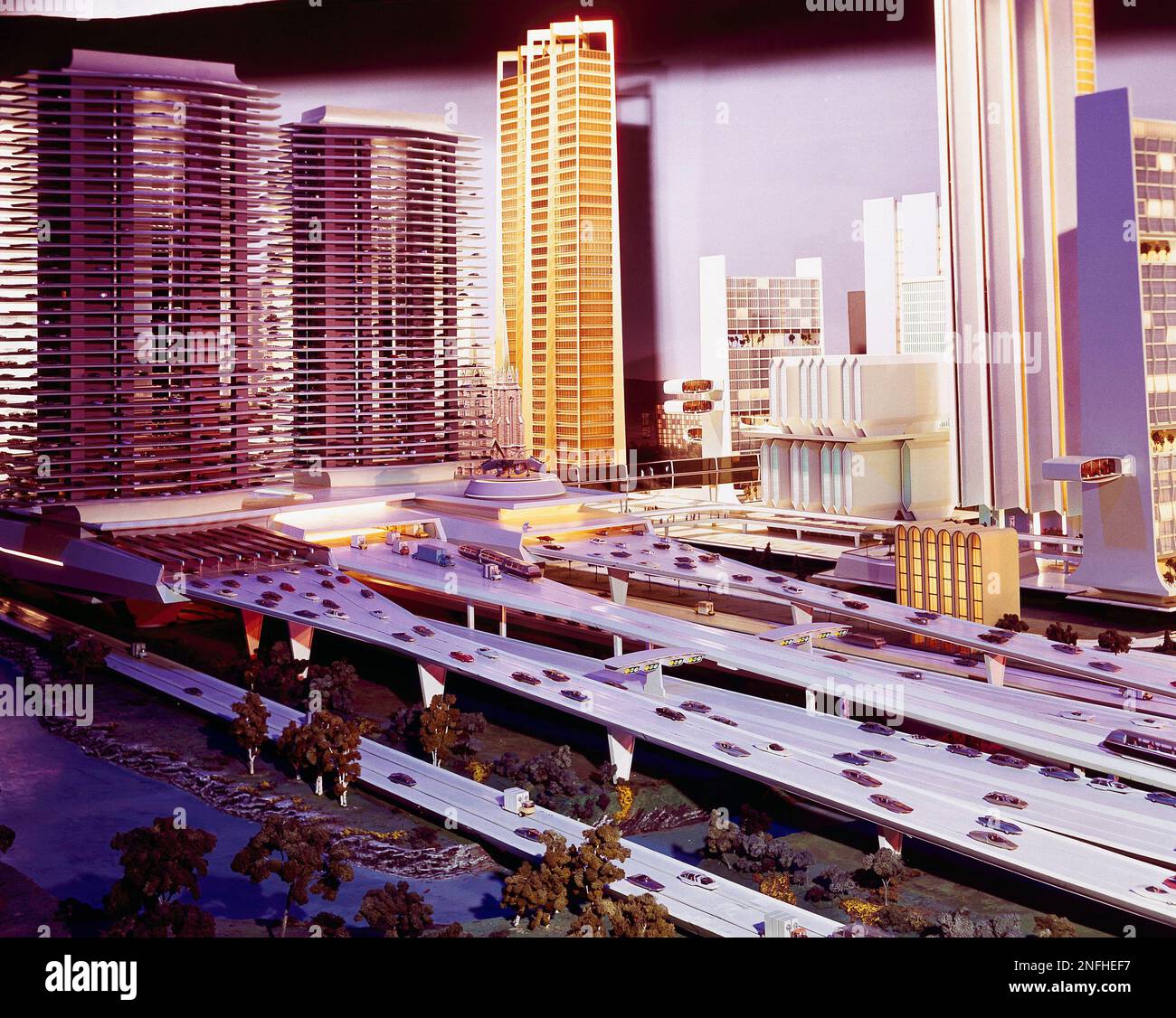 This is an interior of and exhibit in the General Motors Pavilion at ...