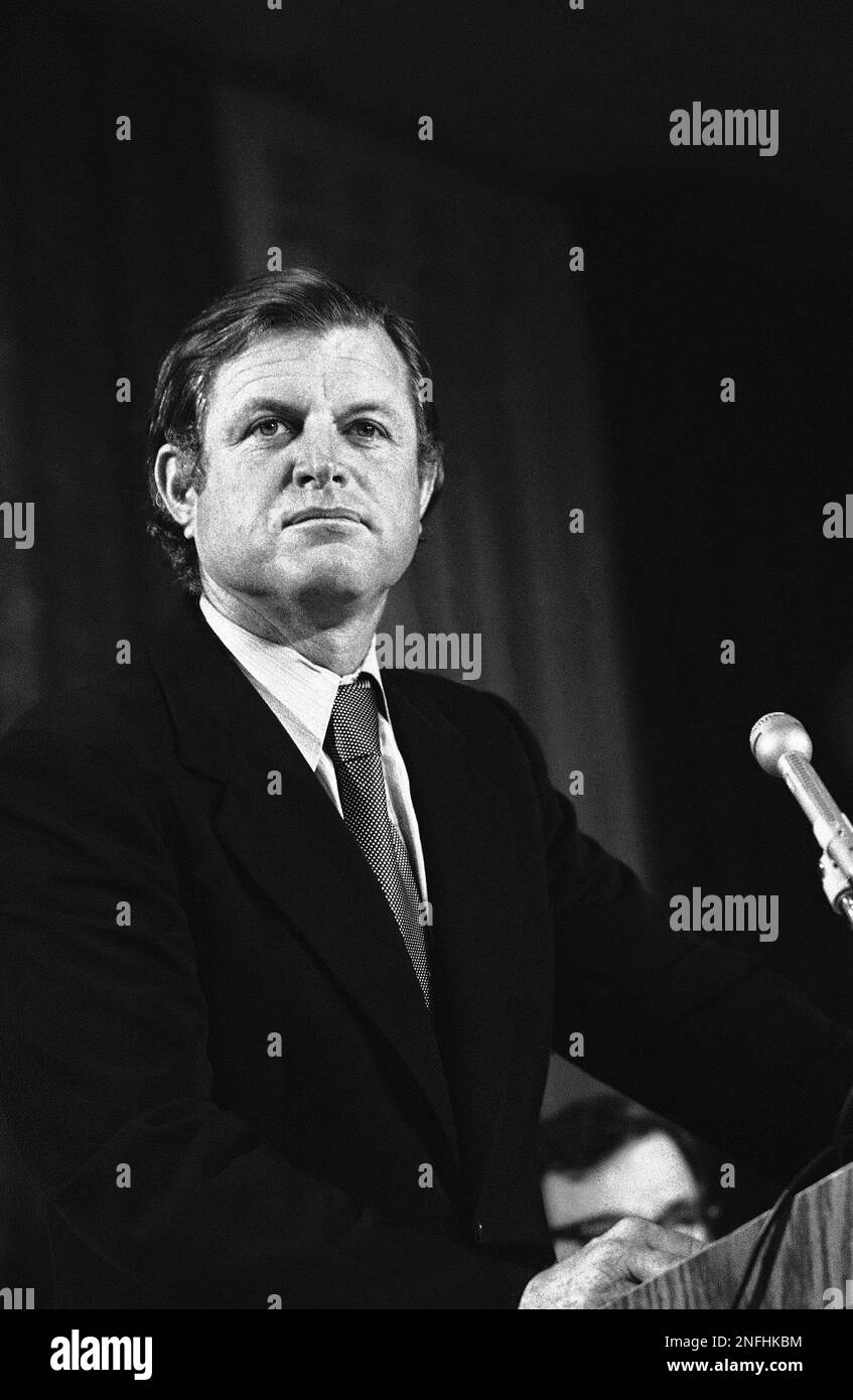 Sen. Edward Kennedy, U.S. Senator from Massachusetts speaks during the