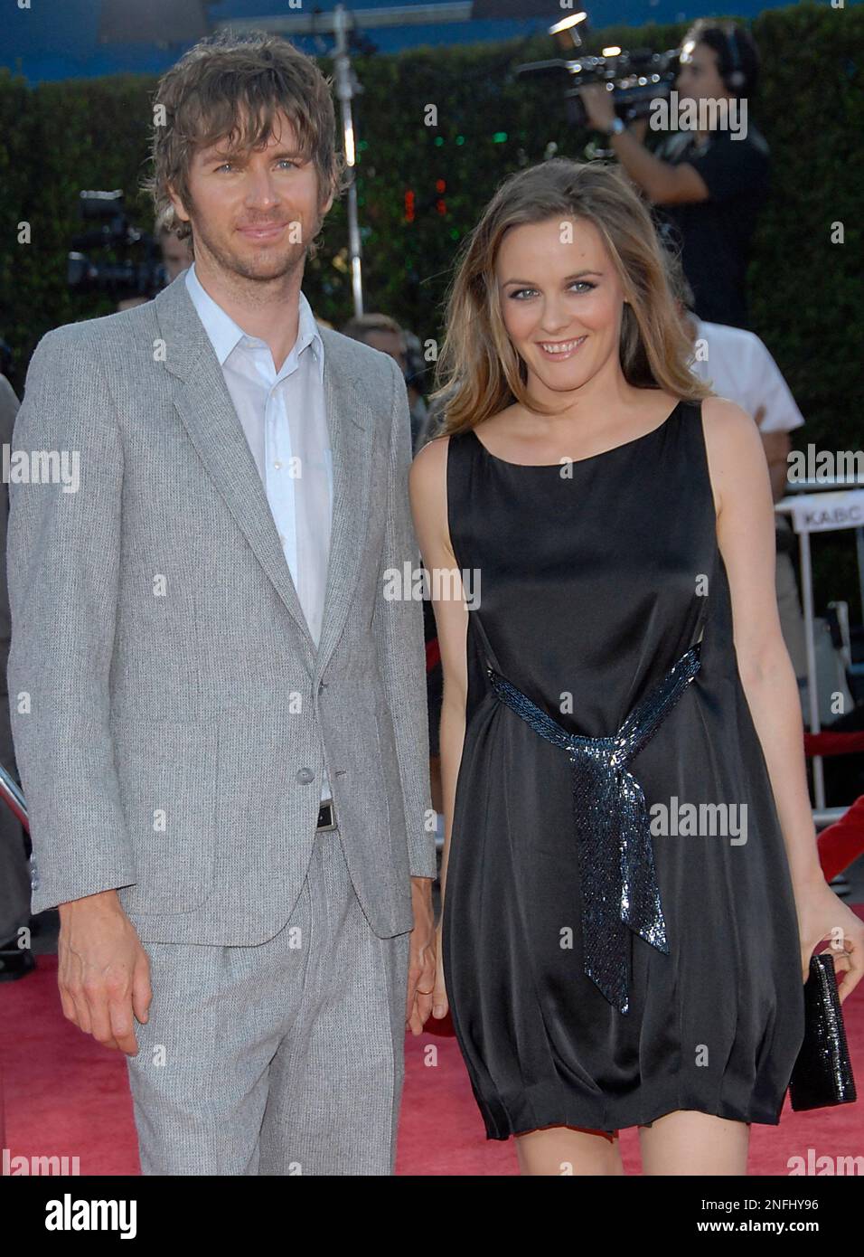 Alicia Silverstone and Christopher Jarecki at the premiere of Tropic Thunder