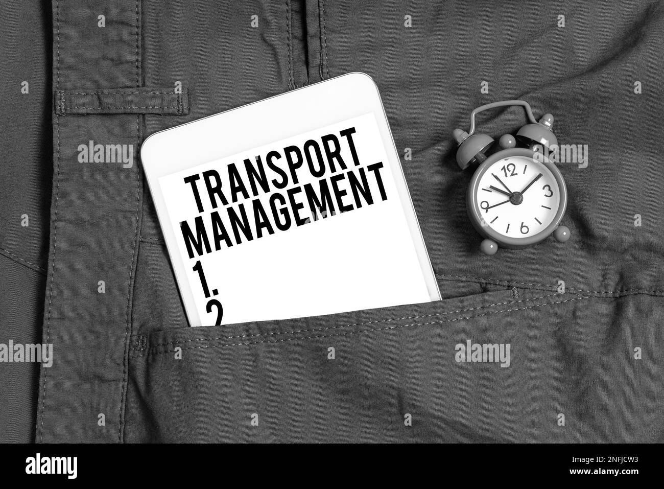 Text sign showing Transport Management. Business concept managing