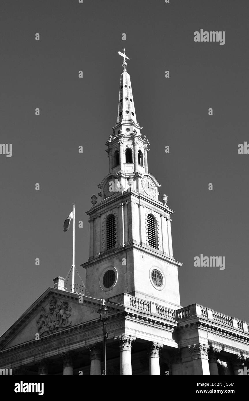 The Church of St Martin-in-the-Fields, Trafalgar Square, London, England, UK Stock Photo