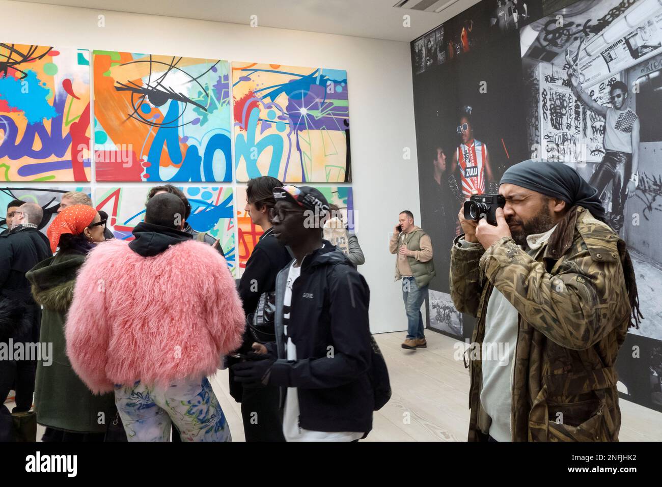 The opening of Street art exhibition'Beyond The Streets' at the Saatchi ...