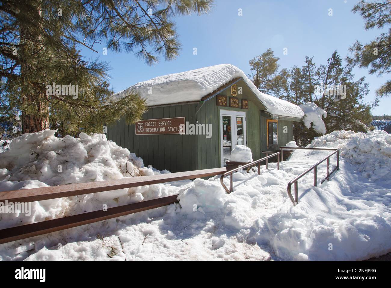 Oak Creek Vista Overlook Stock Photo Alamy